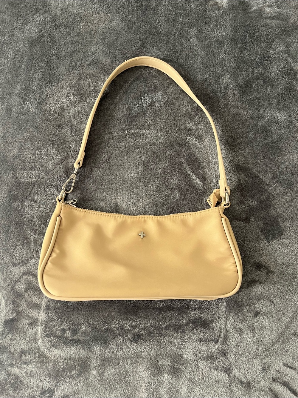 Peta + Jain Cream Shoulder Bag with Subtle Metal Accent